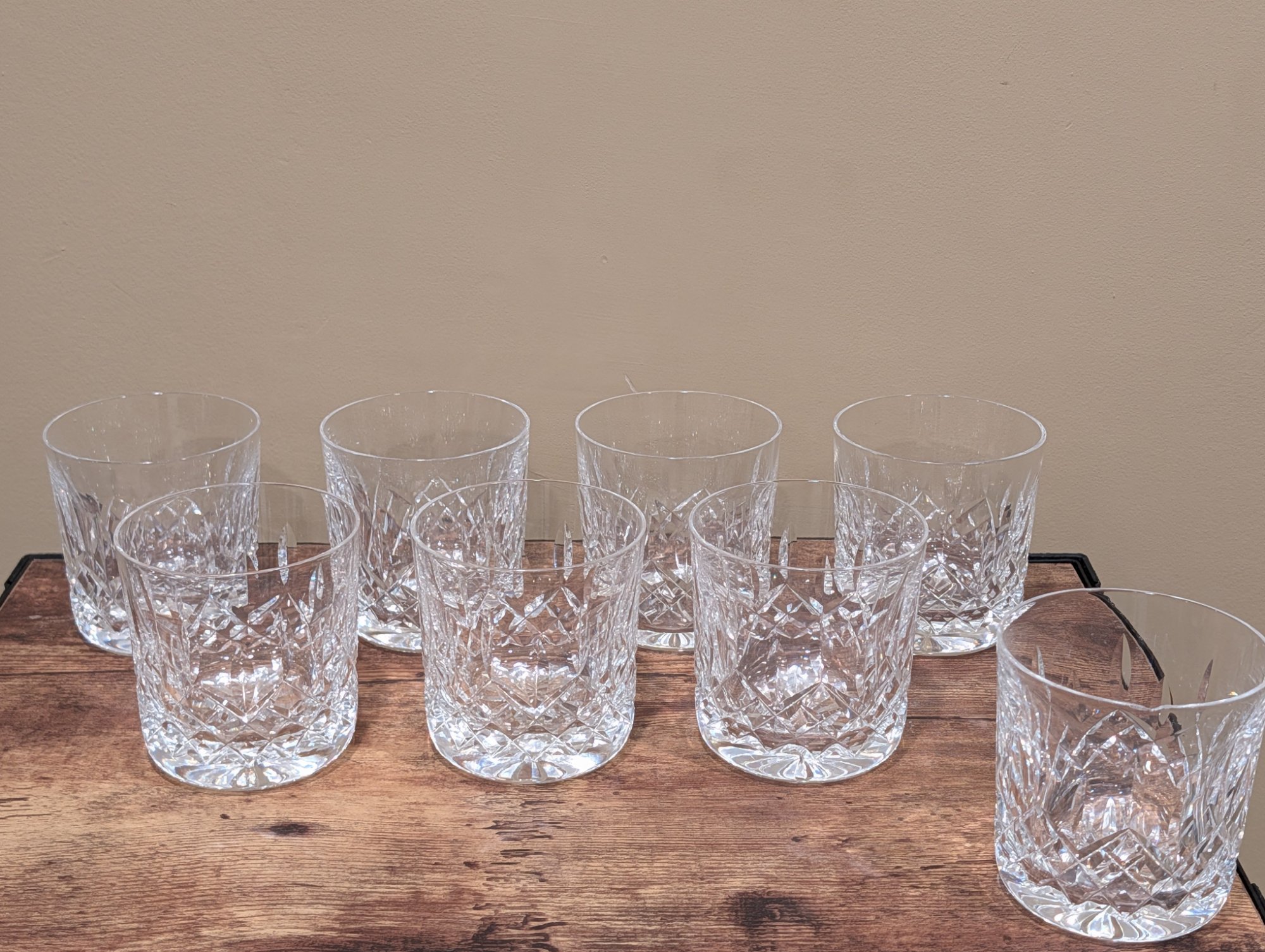 Set of 6 Vintage Blue Depression Glass Cocktail Champagne Coupes