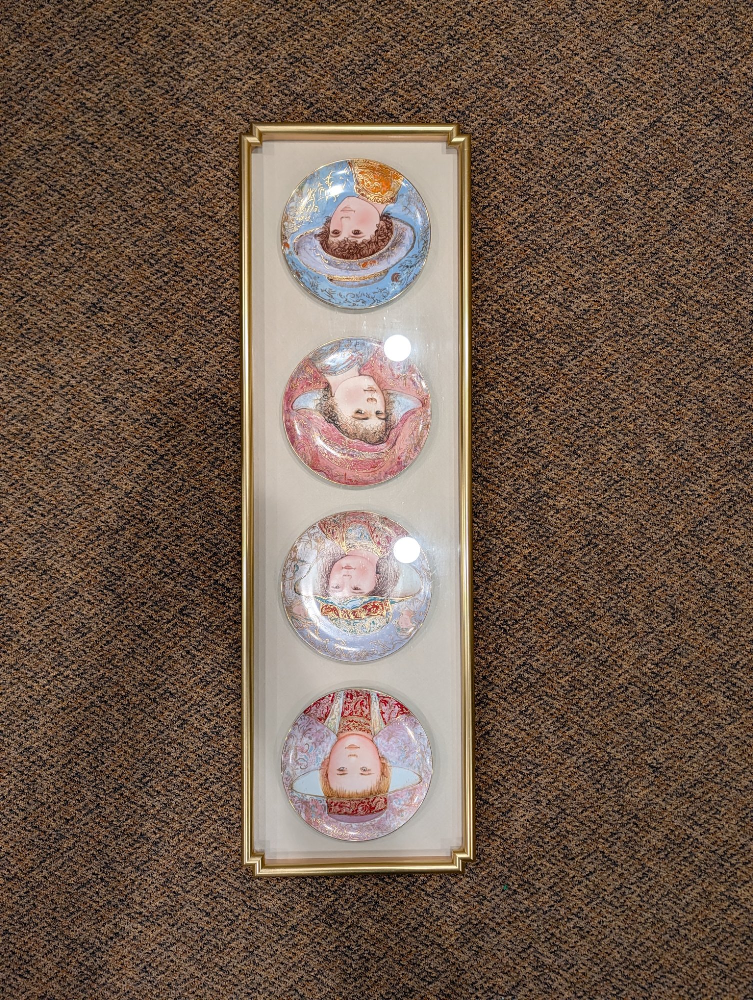 Edna Hibel 4-Plate Set A Tribute To All Children 1984 Limited Ed