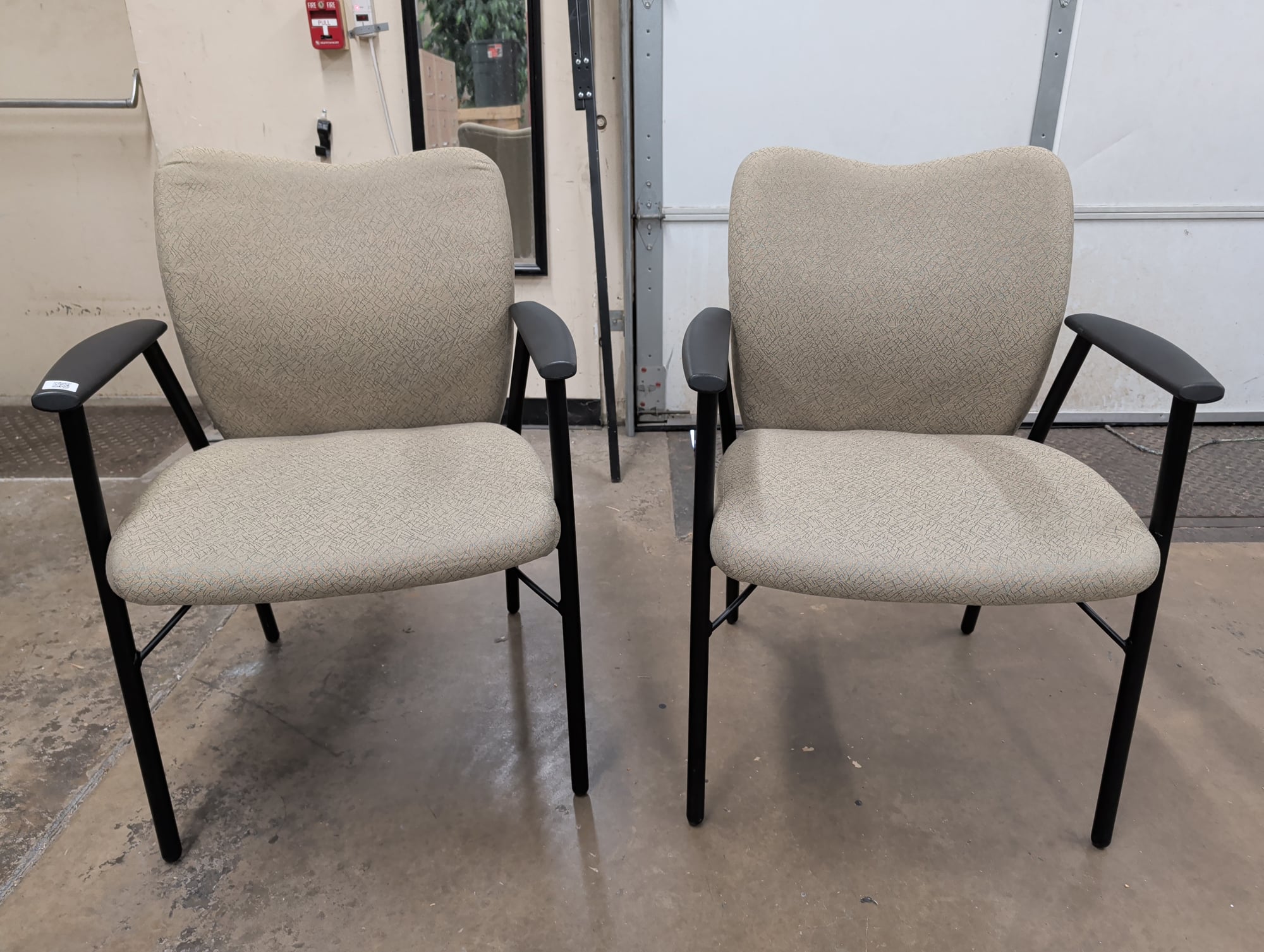 National Office Mix-it N12QQ Guest/Side Chairs Set of 2 - Tan