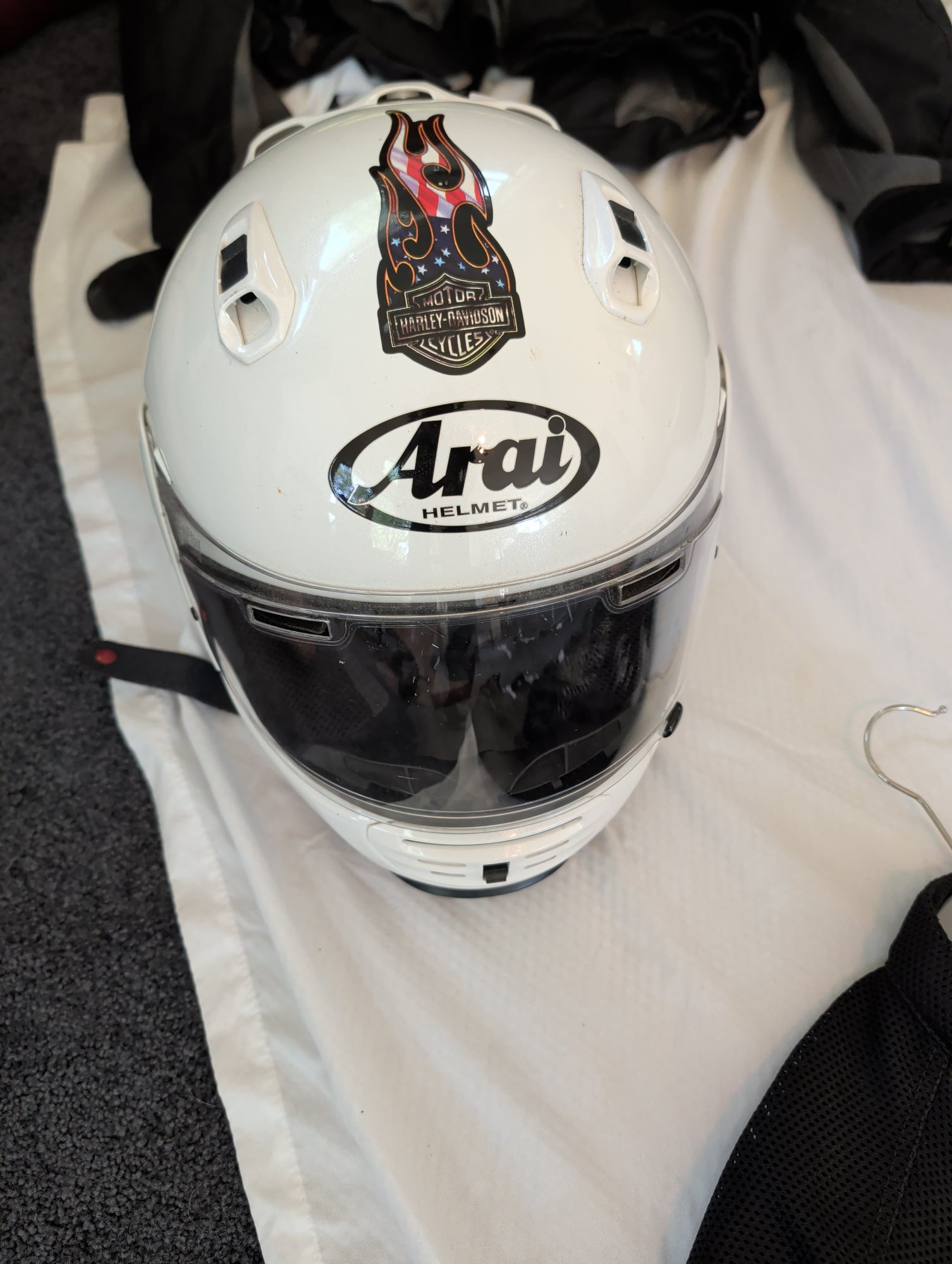 Arai Defiant Full-Face Motorcycle Helmet White SNELL DOT Sz M