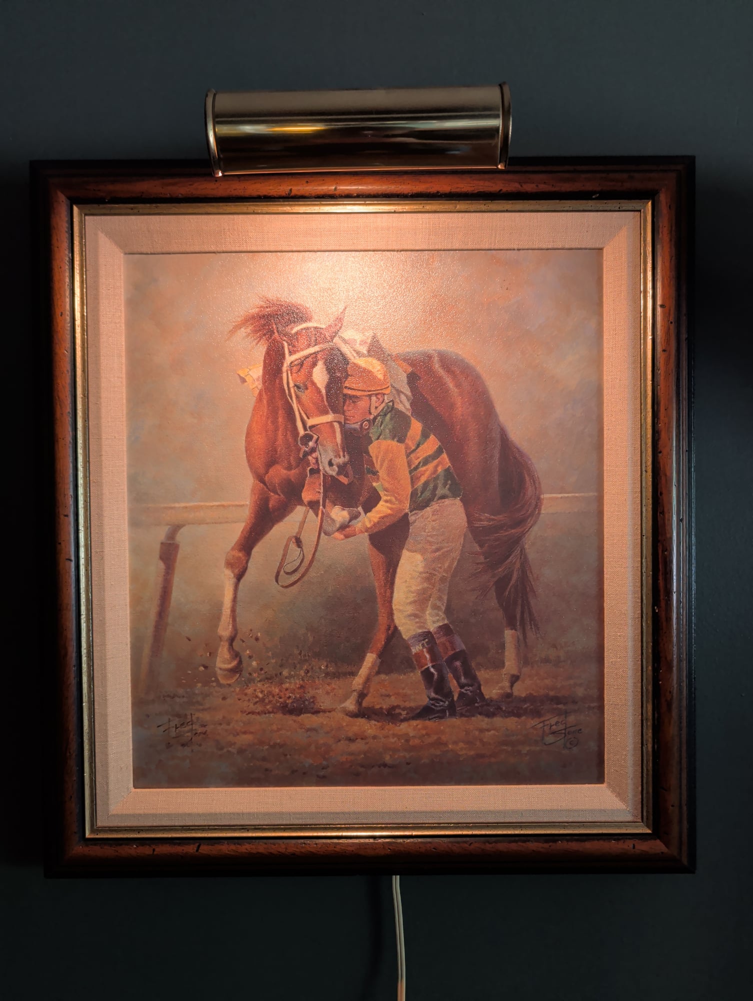Fred Stone 'Moment of the Year' Charismatic 1999 Belmont LE Canvas Lithograph #66/250