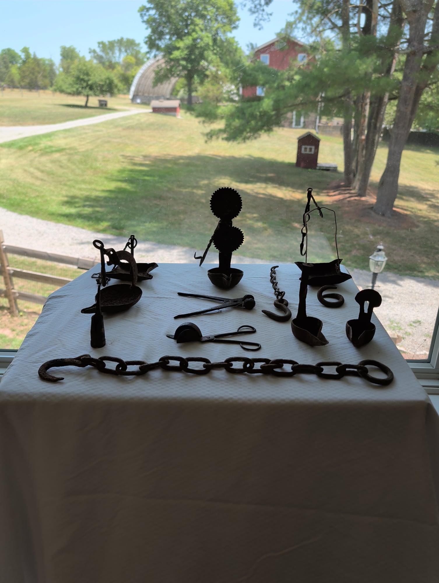 Antique 18th Century Wrought Iron Tool Collection circa 1700s