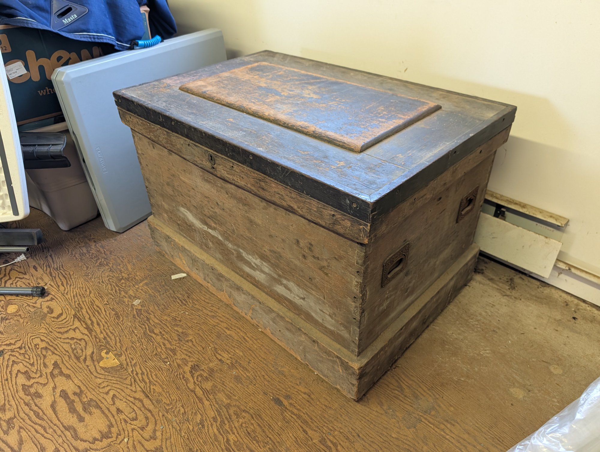 One of a Kind Antique 19th Century Tool Chest Lot - Filled with Period Matching Carpentry Tools