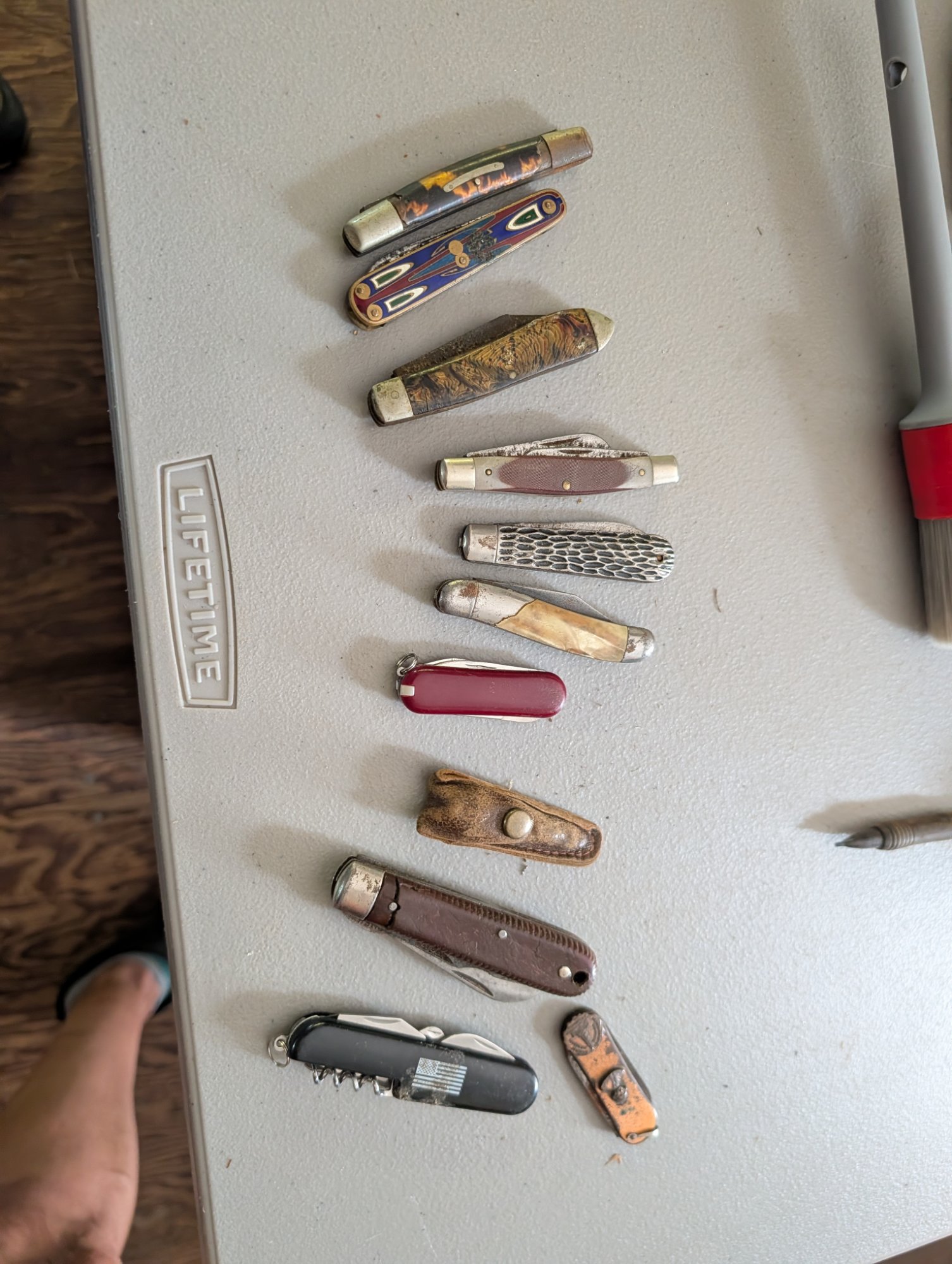 Lot of 11 Vintage Pocket Knives Mixed Brands Folding Knives Collection
