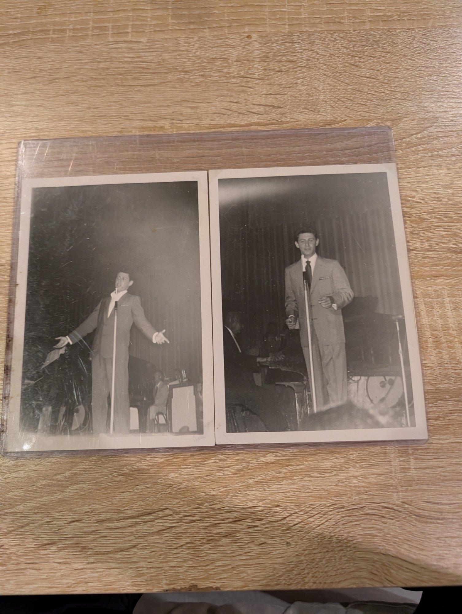 Eddie Fisher 1953 Steel Pier Atlantic City Original Snapshot Photos Set of 2