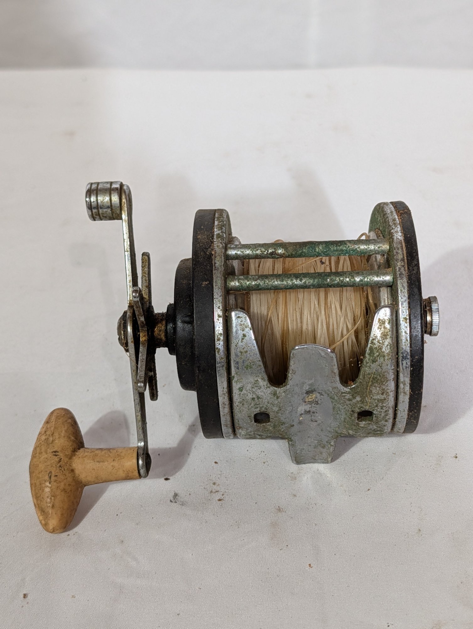 Sears Levelwind Trolling Reel No. 6 41244 Vintage Baitcasting Conventional Wood
