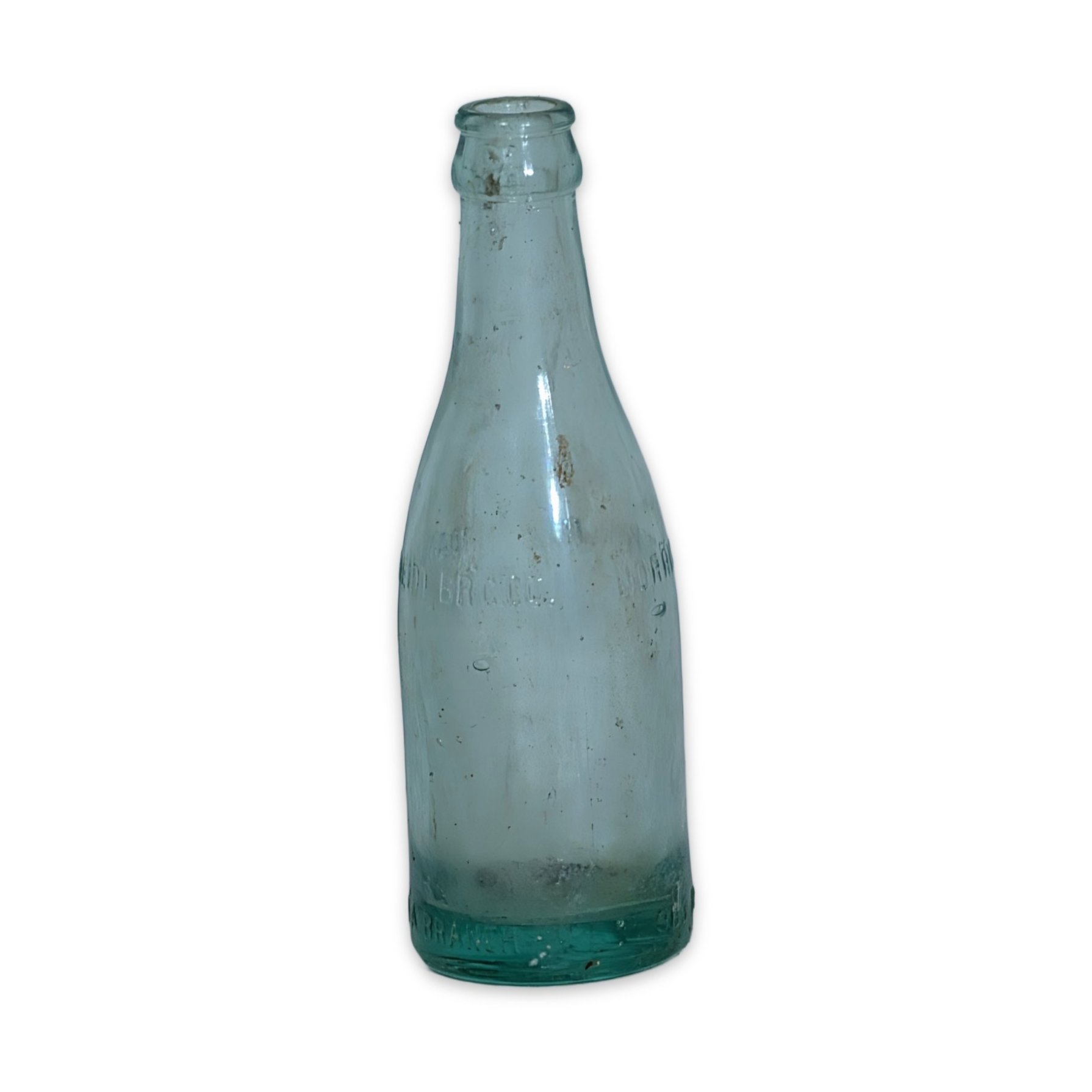 Antique Adam Scheidt Brewing Co Embossed Aqua Glass Beer Bottle