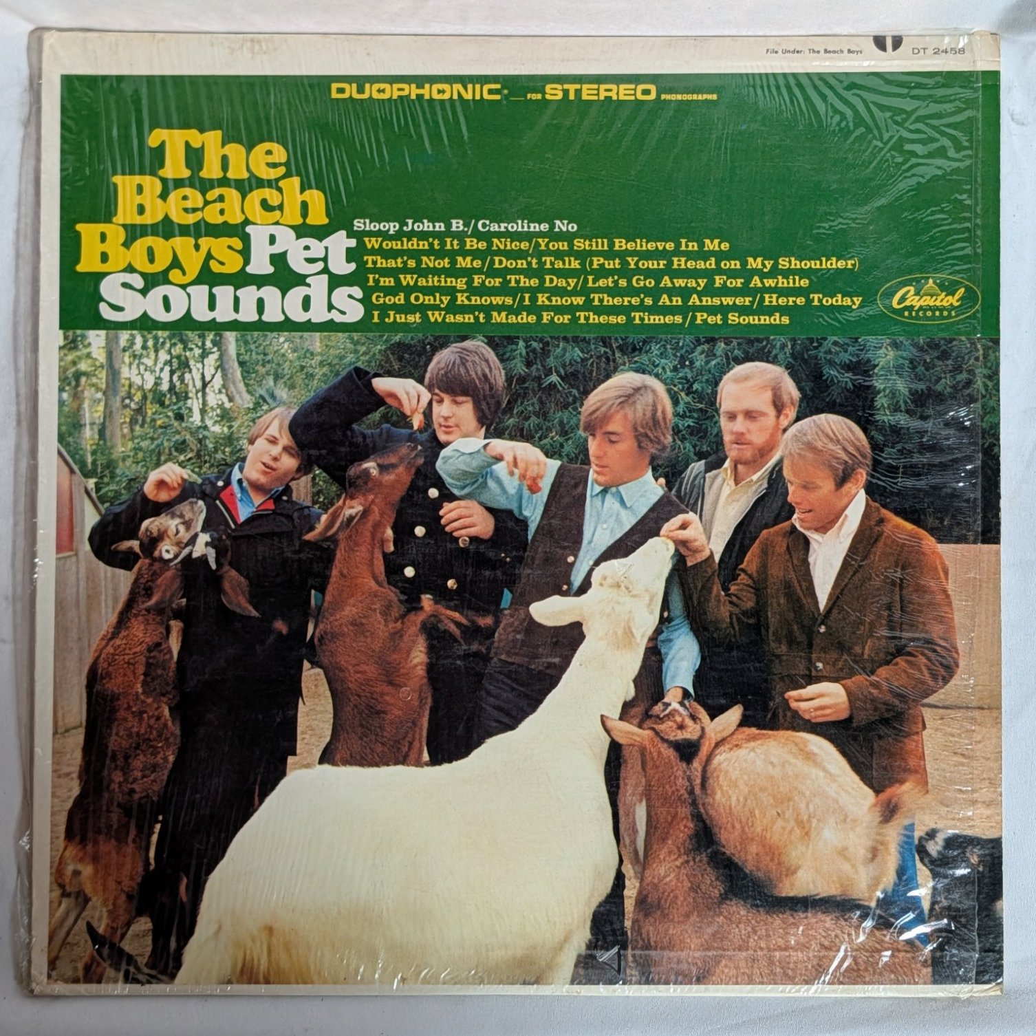 The Beach Boys Pet Sounds Vinyl LP Capitol DT 2458 Duophonic Stereo