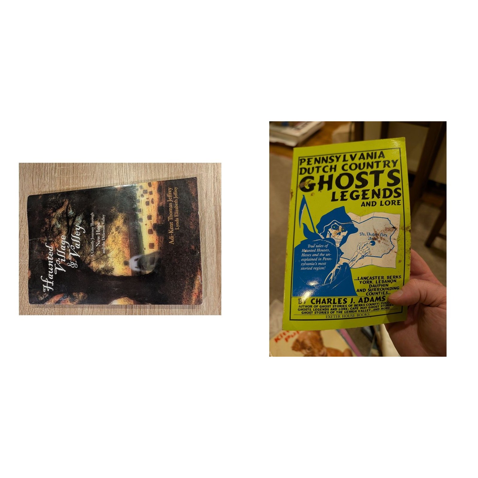 Pennsylvania Ghost Lore Lot 2 Paperback Books Adams Haunted Delaware Valley