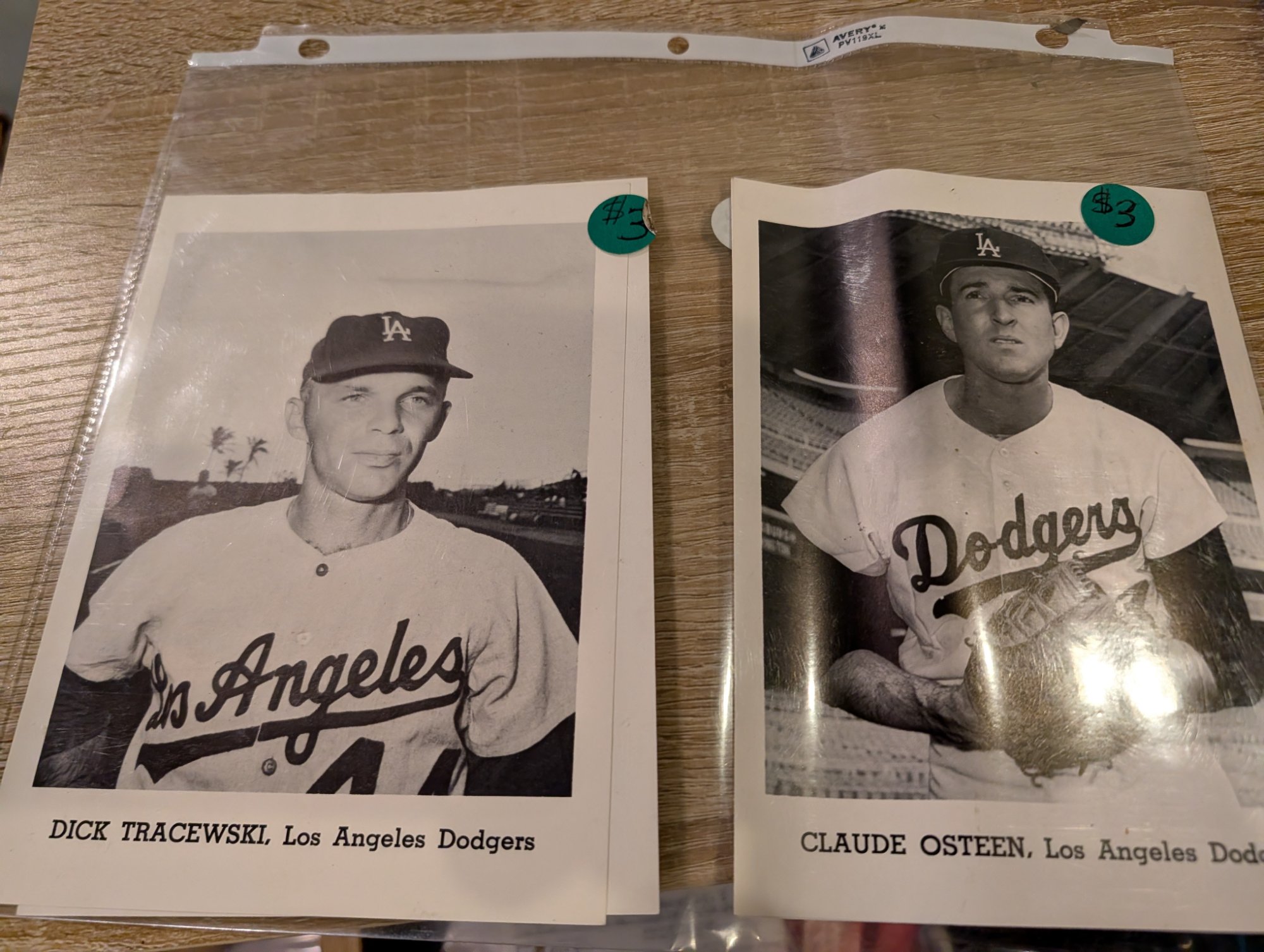 LA Dodgers 1965 Team Issue 5x7 Photos Lot 4 Alston Roseboro Osteen Tracewski