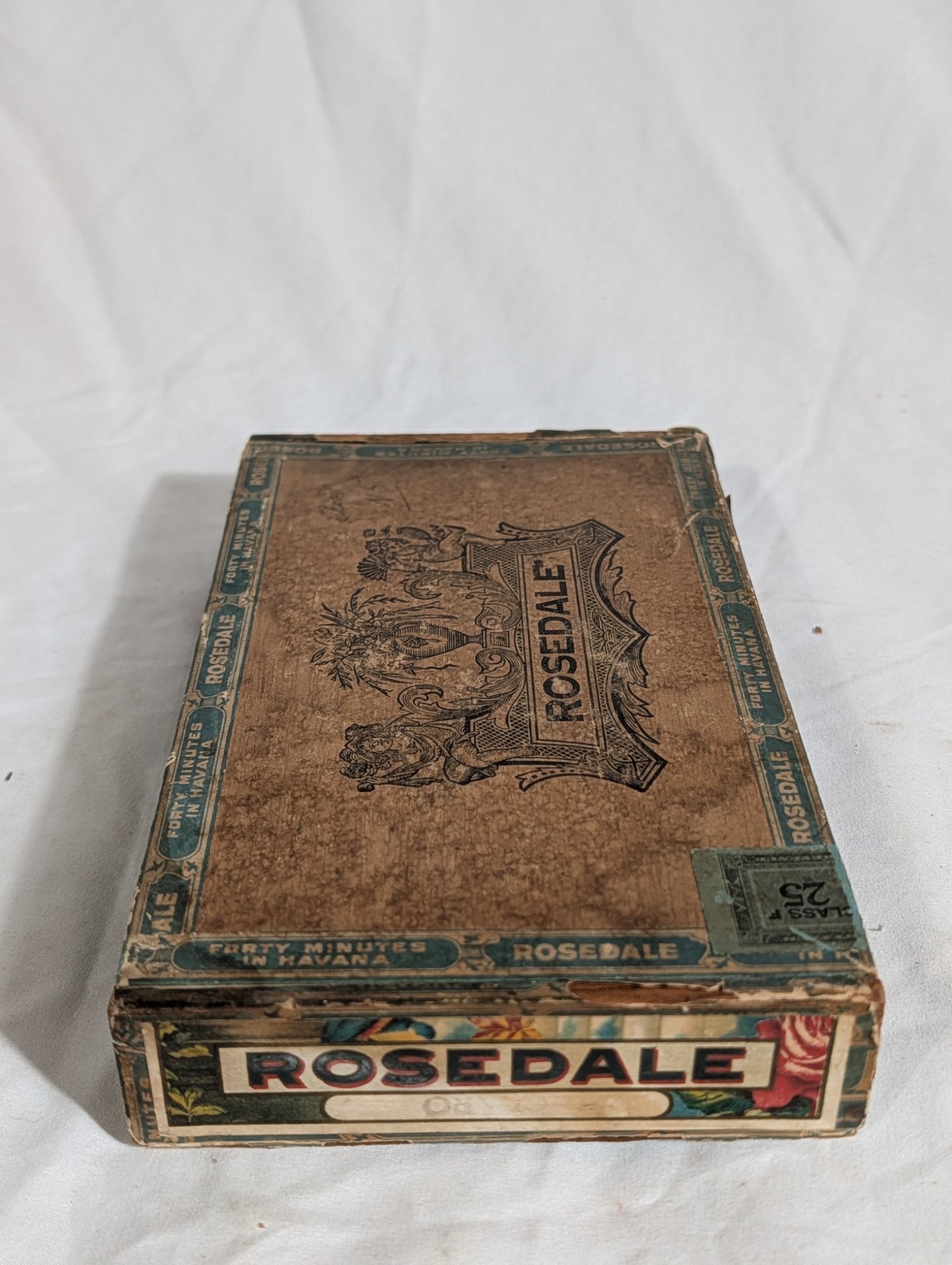 Leschke Pletcher Rosedale Perfecto Antique Wooden Cigar Boxes Hartford CT Chromo