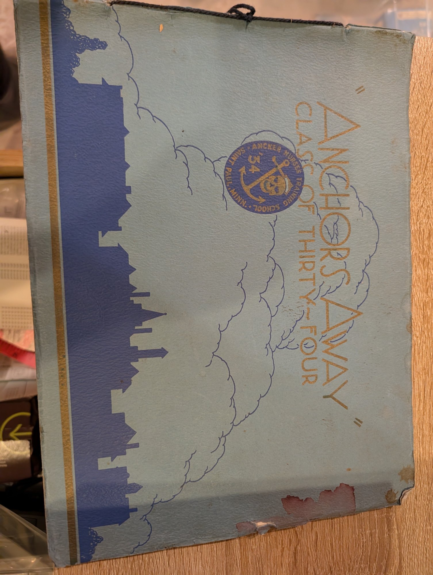1934 Ancker Nurses Training School Yearbook Anchors Away St. Paul Minnesota