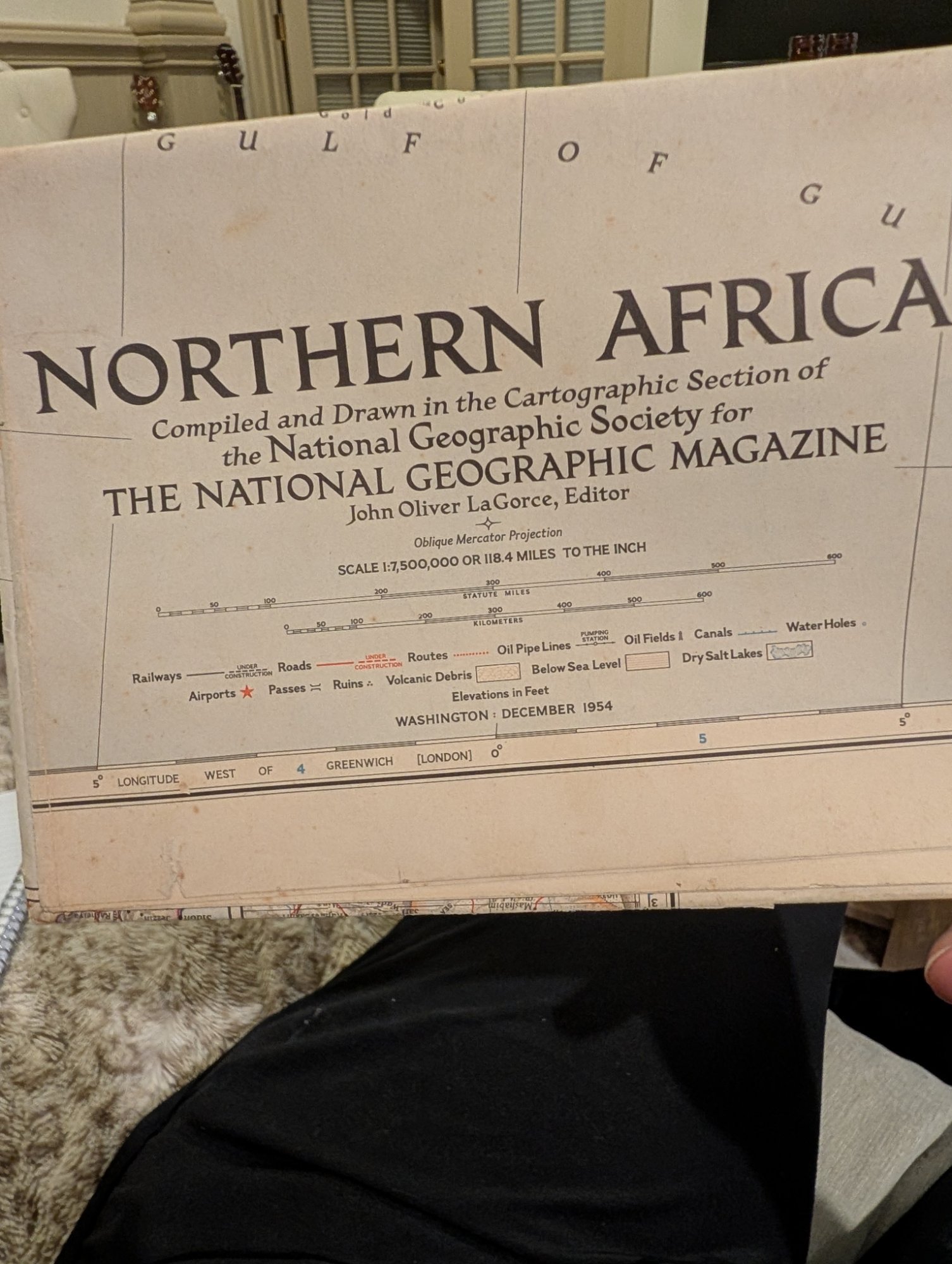 National Geographic Society Map Lot 3 Original 1941 1946 1954 Africa US West