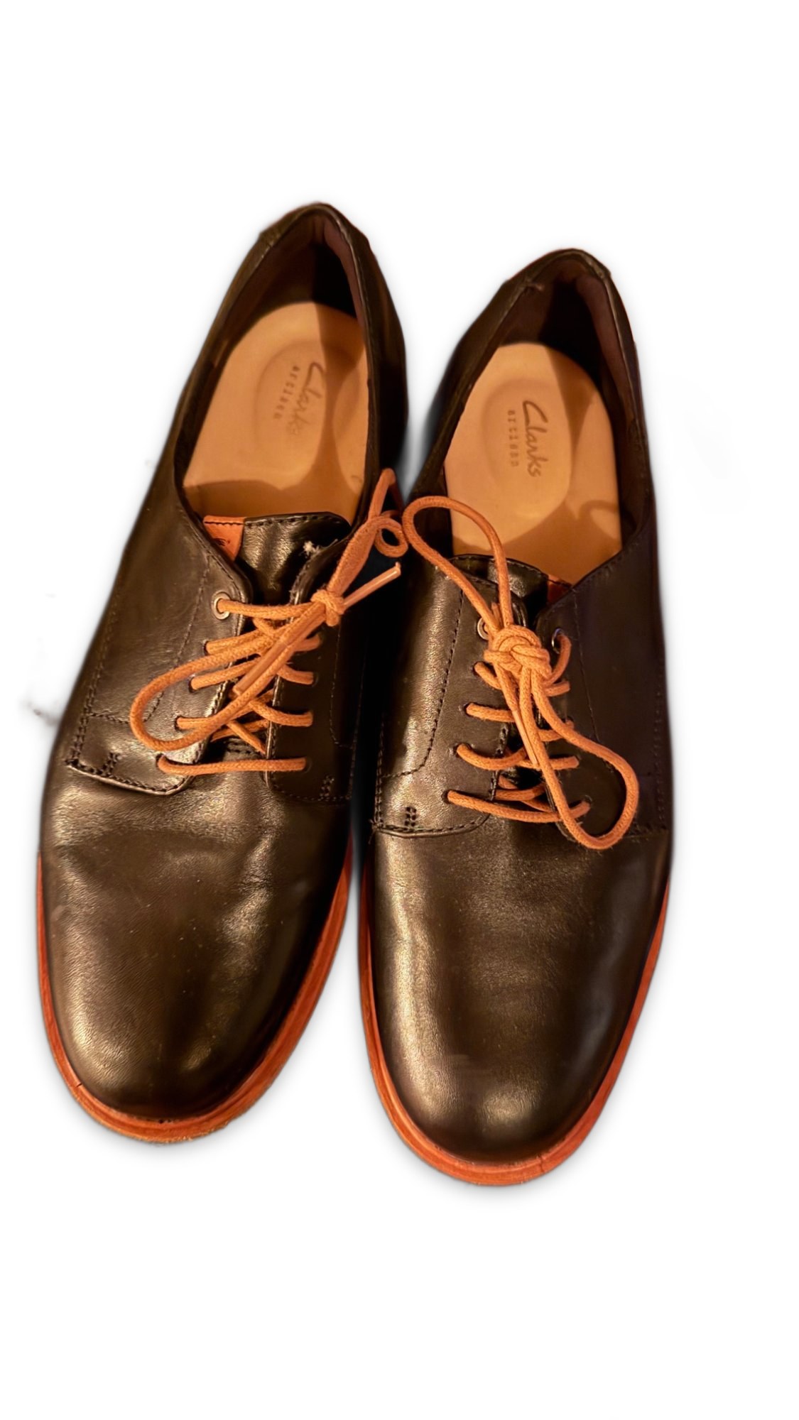 Clarks Artisan Black Leather Oxford Dress Shoes Size 8